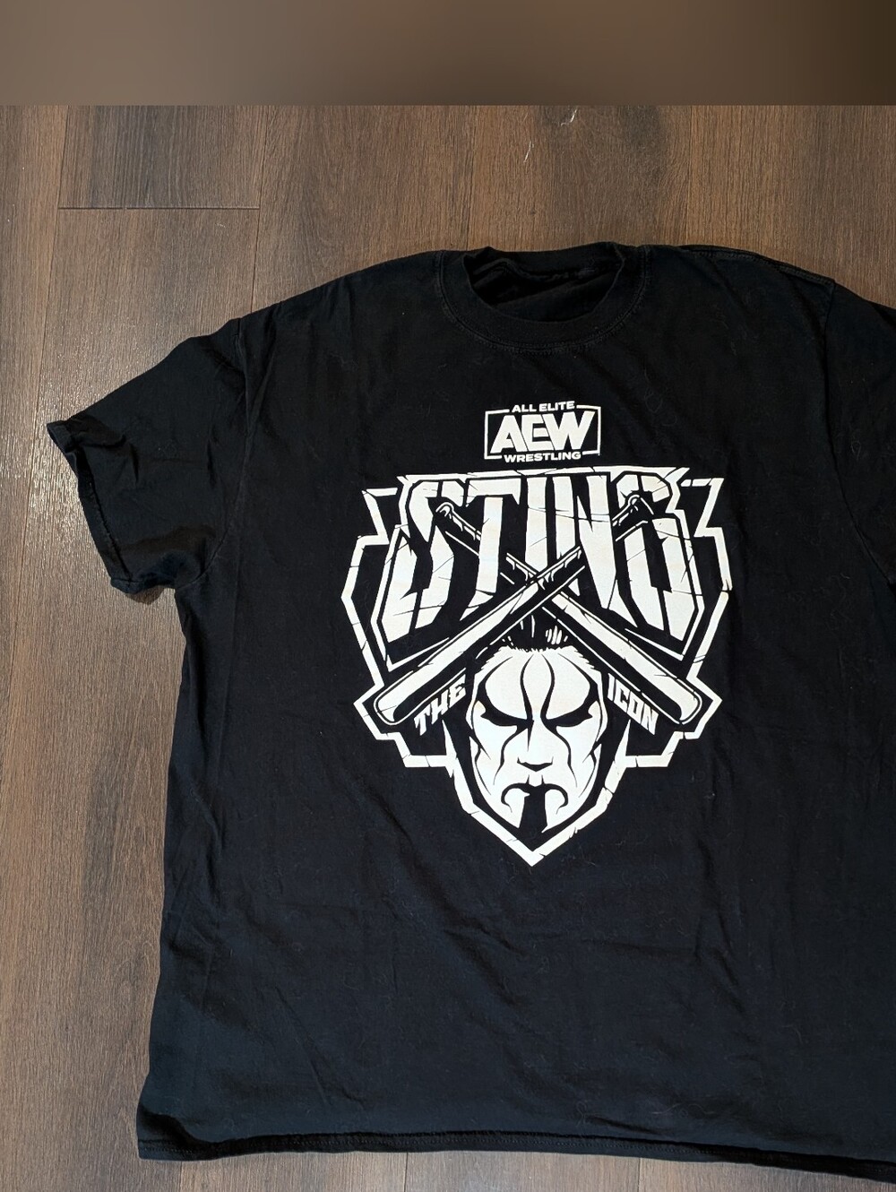 All Elite Wrestling Sting black logo t-shirt